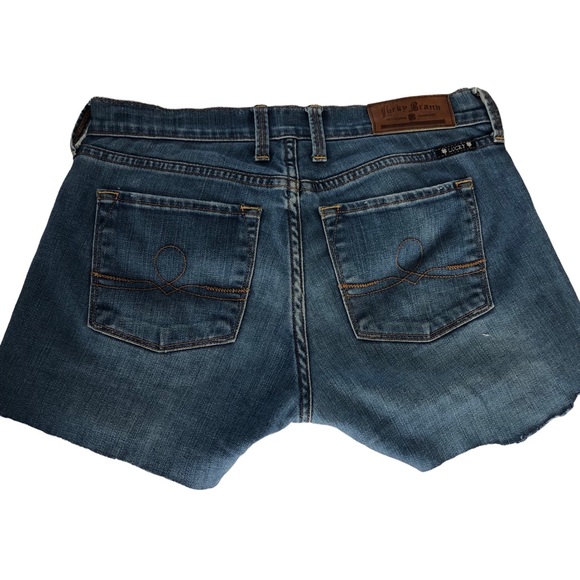 Lucky Brand low raise jeans Sofia Boot Cut off shorts SZ 2/26 - Picture 2 of 15